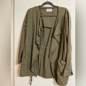 Velvet Green Coat, Size L